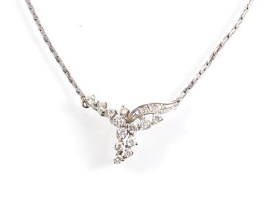 Brillantcollier zus. 0,46 ct - Gioielli