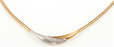 Brillantcollier zus. ca. 0,90 ct - Klenoty