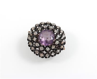 Diamant Amethystbrosche - Jewellery