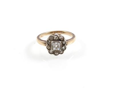 Diamantdamenring zus. ca. 0,70 ct - Gioielli