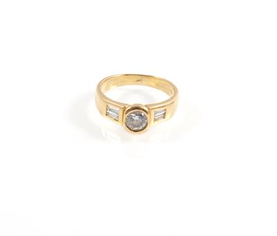 Diamantdamenring zus. ca. 0,55 ct - Gioielli