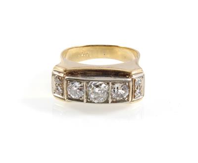 Diamantdamenring zus. ca. 1,20 ct - Jewellery