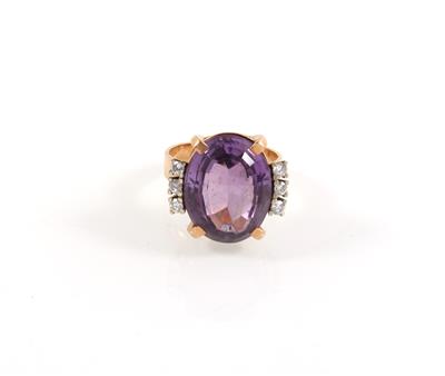 Brillant Amethystring - Schmuck Onlineauktion