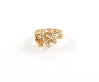 Brillantdamenring zus. ca. 0,60 ct - Jewellery