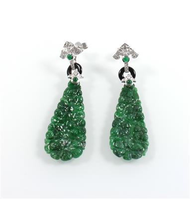 Brillant Jadeitohrgehänge - Jewellery