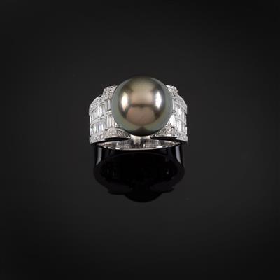 Diamant Kulturperlenring - Jewellery