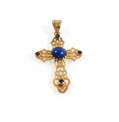 Lapislazuli Kreuzanhänger - Jewellery