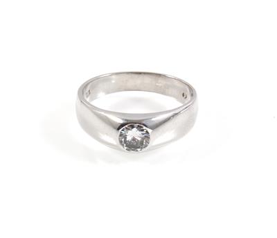 Brillant Solitärring ca. 0,46 ct - Schmuck Onlineauktion