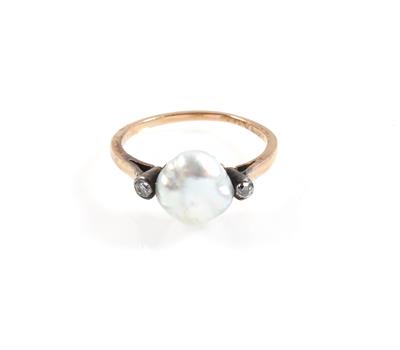 Diamant Orientperlenring - Gioielli