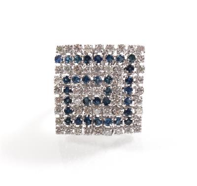 Diamant Saphirring - Schmuck Onlineauktion