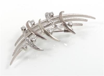 Diamantbrosche zus. ca. 0,85 ct - Jewellery