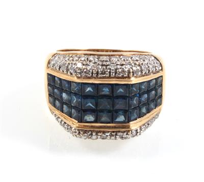 Saphir Brillantring - Jewellery