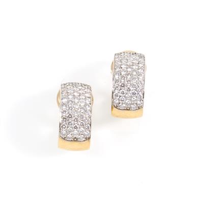 Brillantcreolen zus. ca.2 ct - Jewellery