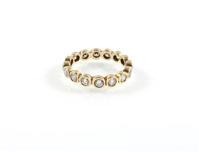 Brillantmemoryring zus. ca. 1,10 ct - Jewellery