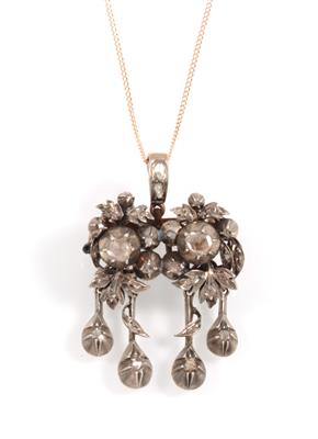 Diamantrautenanhänger zus. ca.0,45 ct - Jewellery