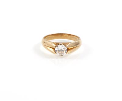 Altschliffdiamantsolitär ca. 0,65 ct - Schmuck Onlineauktion