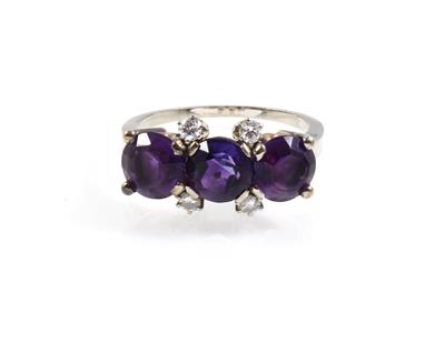 Brillant Amethyst Ring - Klenoty