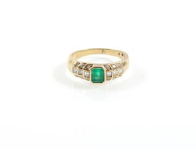 Diamant Smaragdring - Gioielli