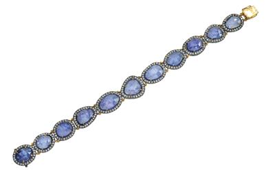 Diamant Tansanitarmband - Klenoty