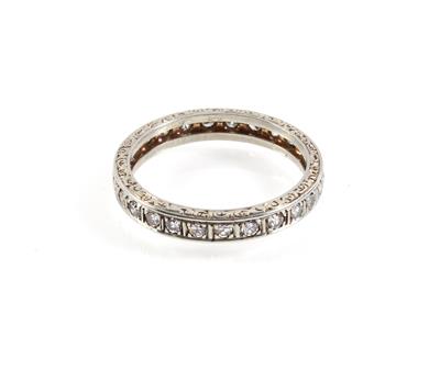 Achtkantdiamant Memoryring zus. ca. 0,50 ct - Klenoty