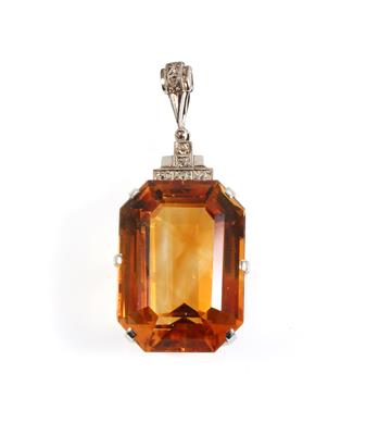 Citrinanhänger ca. 18 ct - Gioielli