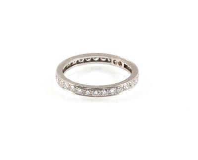 Achtkantdiamant Memoryring zus. ca. 0,90 ct - Klenoty