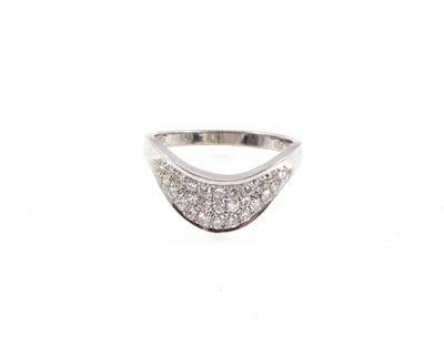 Achtkantdiamantring zus. ca. 0,50 ct - Schmuck Onlineauktion