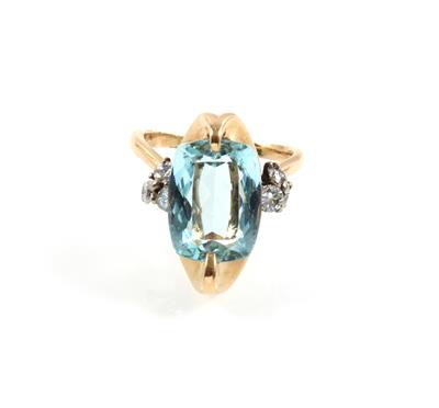 Aquamarinring ca. 7,50 ct - Jewellery