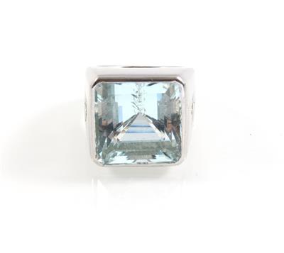 Aquamarinring ca. 23 ct - Gioielli