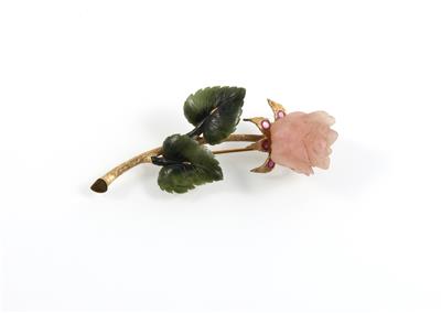 Blütenbrosche - Schmuck online auction