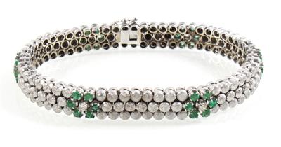 Brillant Smaragdarmkette - Schmuck online auction