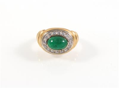 Brillant Smaragdring - Schmuck online auction