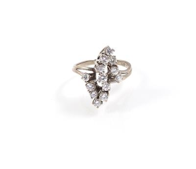 Brillantring zus. ca. 0,90 ct - Klenoty