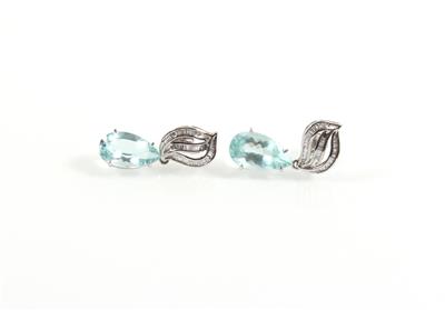 Aquamarinohrgehänge 11,91 ct - Gioielli