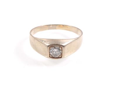 Brillant Solitärring ca. 0,30 ct - Schmuck online auction