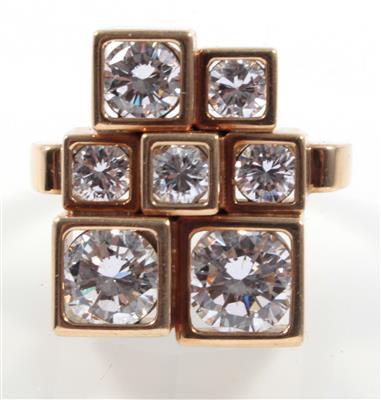 Brillantring zus. ca. 3,90 ct - Schmuck online auction