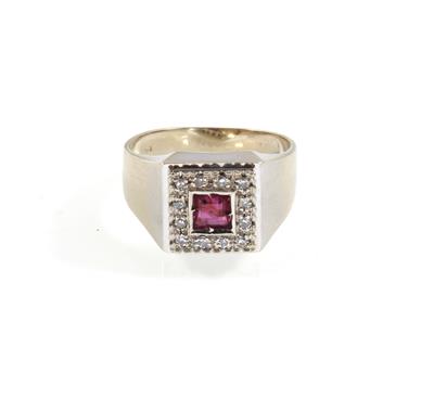 Diamant Rubinring - Gioielli