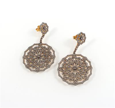 Diamantohrgehänge zus. ca. 4,60 ct - Jewellery
