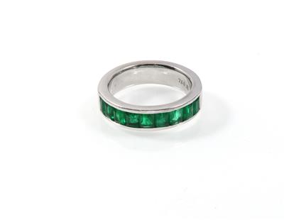 Smaragdring zus. ca. 1,50 ct - Jewellery