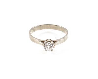 Altschliff Diamantsolitärring ca. 0,40 ct - Schmuck online auction