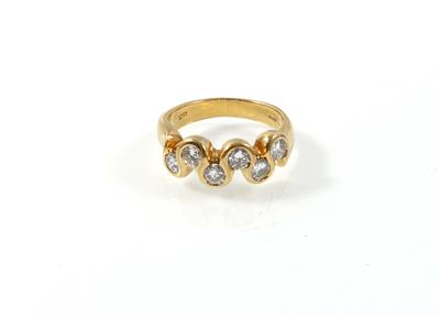 Brillantdamenring zus. ca. 0,70 ct - Schmuck online auction