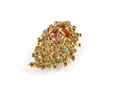 Topas Peridotbrosche - Jewellery