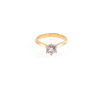 Brillantsolitärring ca. 0,80 ct - Schmuck online auction