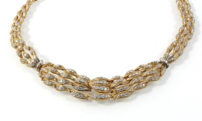 Diamantcollier zus. ca. 6 ct - Jewellery