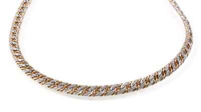 Achtkantdiamantcollier zus. ca. 1,20 ct - Jewellery