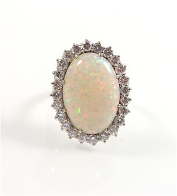 Brillant Opalring - Schmuck online auction