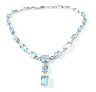 Diamant Aquamarincollier - Jewellery