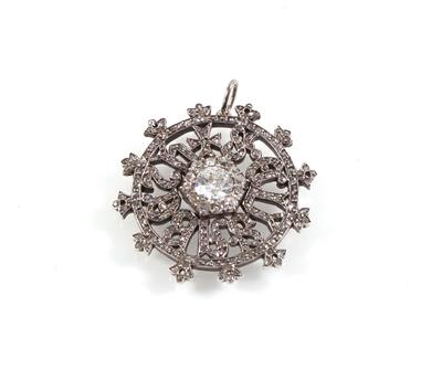 Diamantanhänger St. Elisabeth zus. ca. 2,50 ct - Schmuck online auction