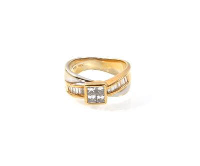 Diamantdamenring zus. ca. 0,65 ct - Jewellery