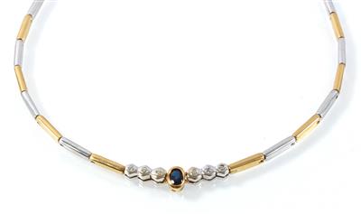 Brillant-Saphircollier - Jewellery